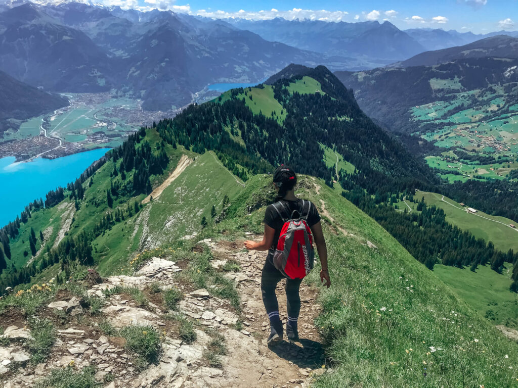 namphen on a hike in switzerland
