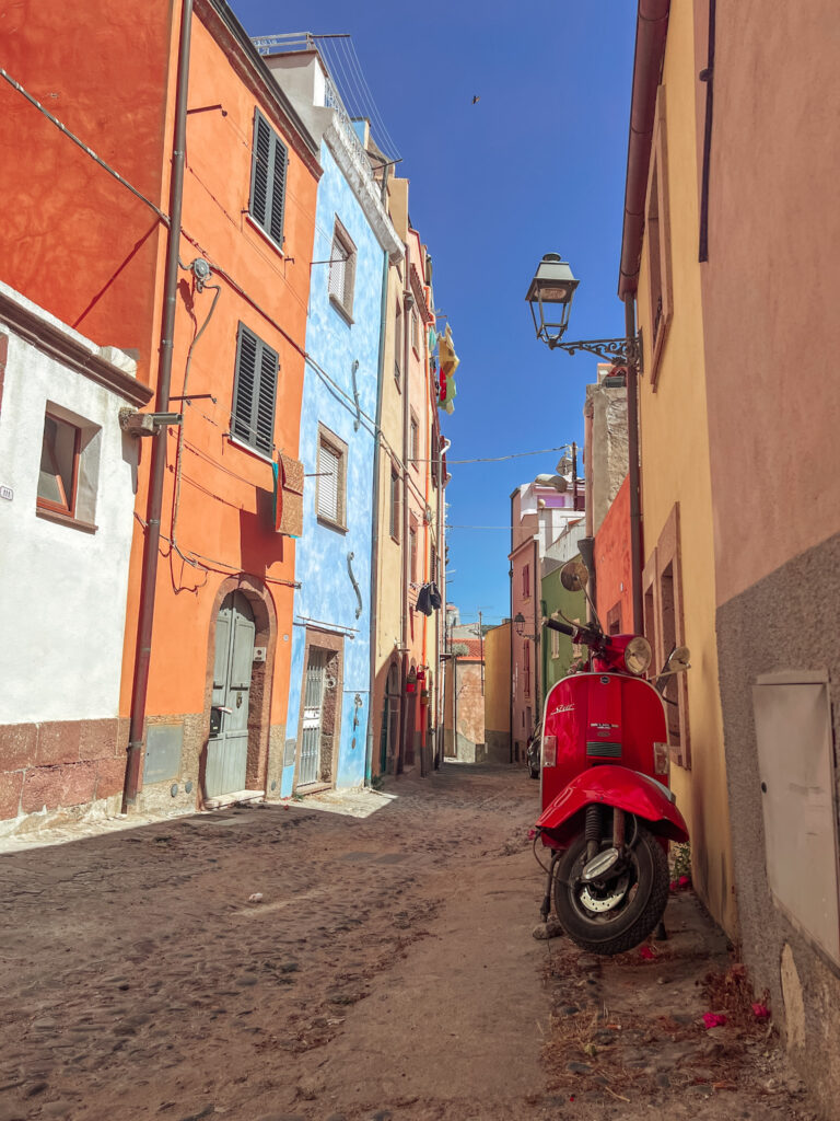 A Street in Bosa in Sardinia