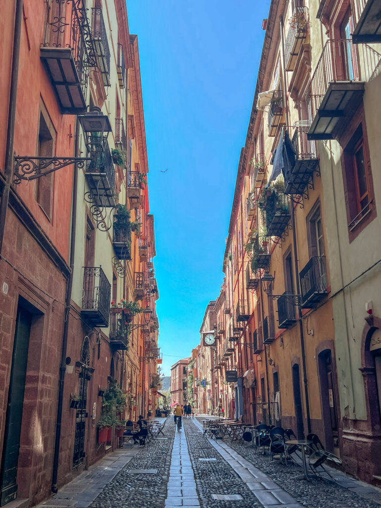 A Street in Bosa in Sardinia