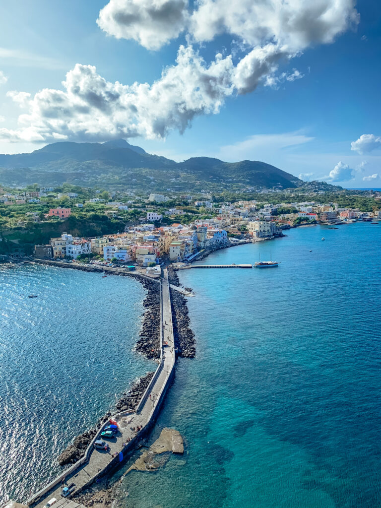 on top of the aragonese castle in ischia