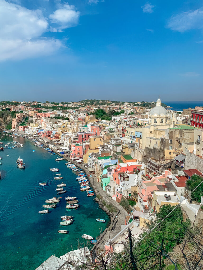 procida island from the top view