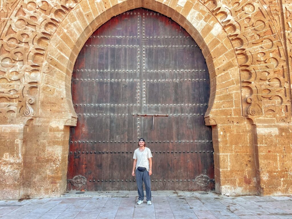 Big entrance inside the Kasbah of the Udayas