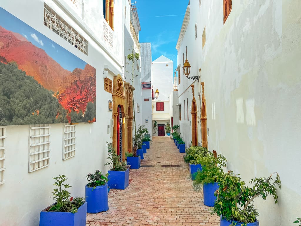 Inside of Kasbah of the Udayas in Rabat
