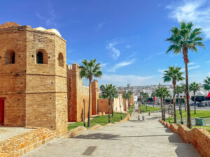 Kasbah of the Udayas in Rabat from the top